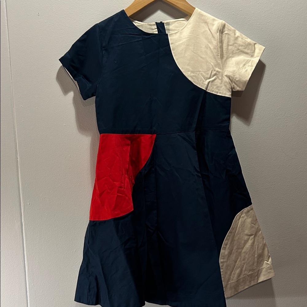 NWOT Jacadi gorgeous cotton dress with liner 8y 128cm never worn